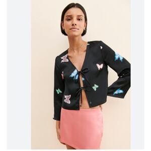 Lisa Says Gah Butterfly Top- 90s Y2K - XS